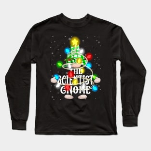 The Scientist Gnome Christmas Matching Family Shirt Long Sleeve T-Shirt